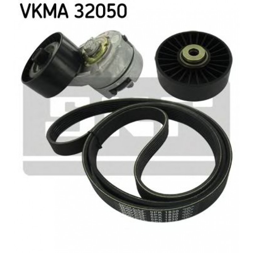 VKMA 32050 SKF Комплект доріжкового ремня (ролик, ремінь)